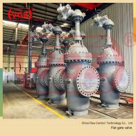 Flat gate valve